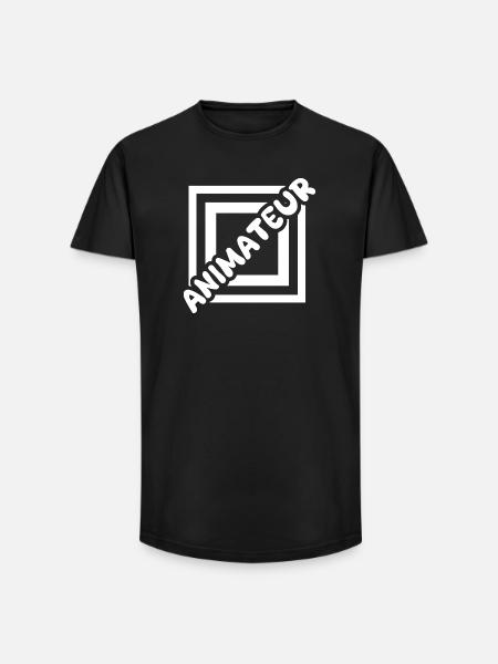 Job Animator - Long Fit Men's T-Shirt - black