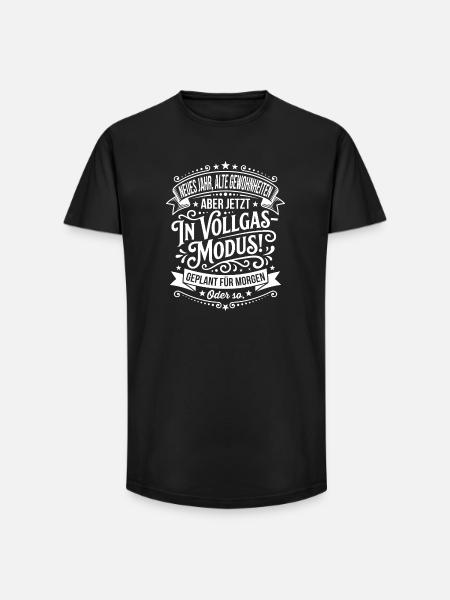 Mode pleine accélération prévu pour demain - T-shirt coupe longue homme - noir