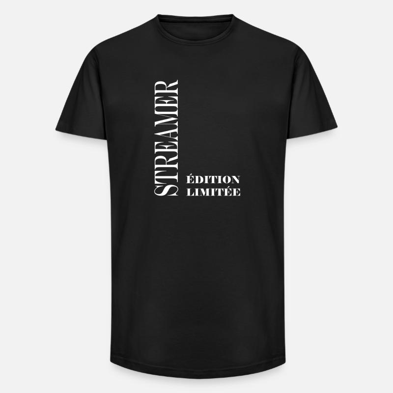 Wimpel - Long Fit Männer T-Shirt - Schwarz