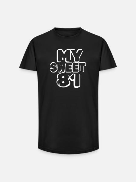 Suess 81 - Long Fit Men's T-Shirt - black