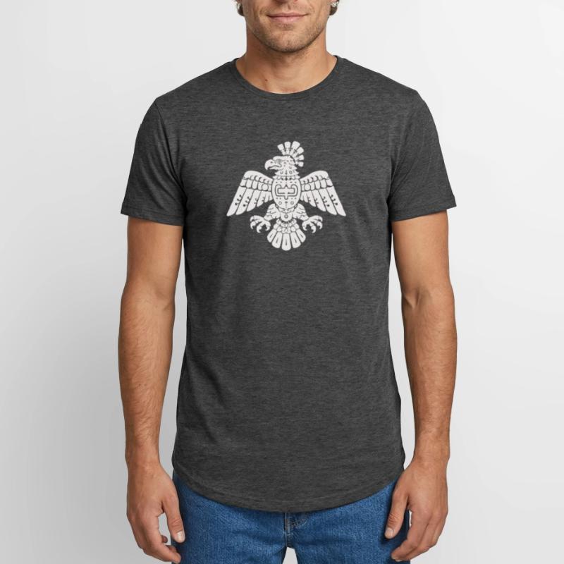 Aztec Eagle Totem Pattern Long Fit Men's T-Shirt