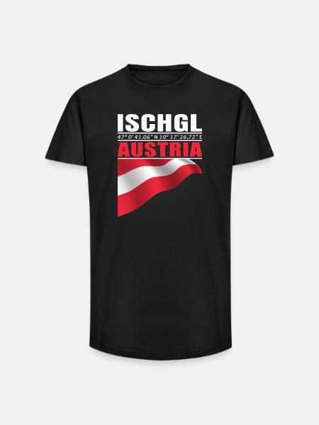 Ischgl - T-shirt coupe longue homme - noir