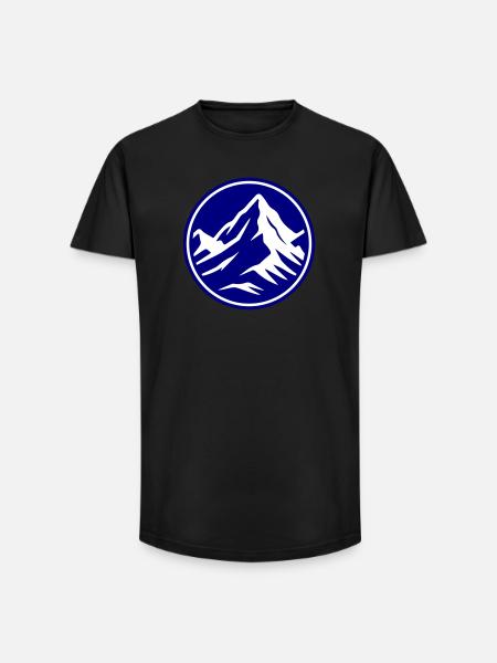 Mountain icon summit - Long Fit Men's T-Shirt - black