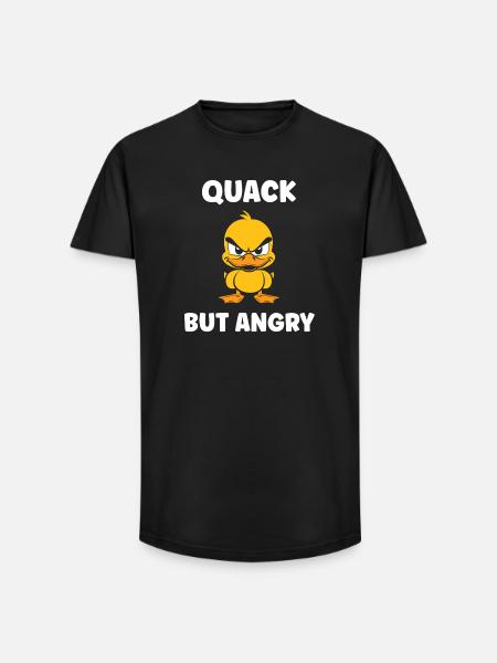 Furious Duck Rebellious Attitude - Long Fit Men's T-Shirt - black