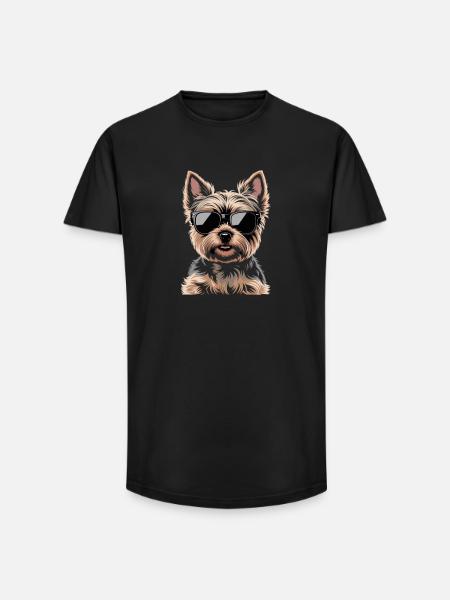 Yorkshire Terrier - Long Fit Men's T-Shirt - black