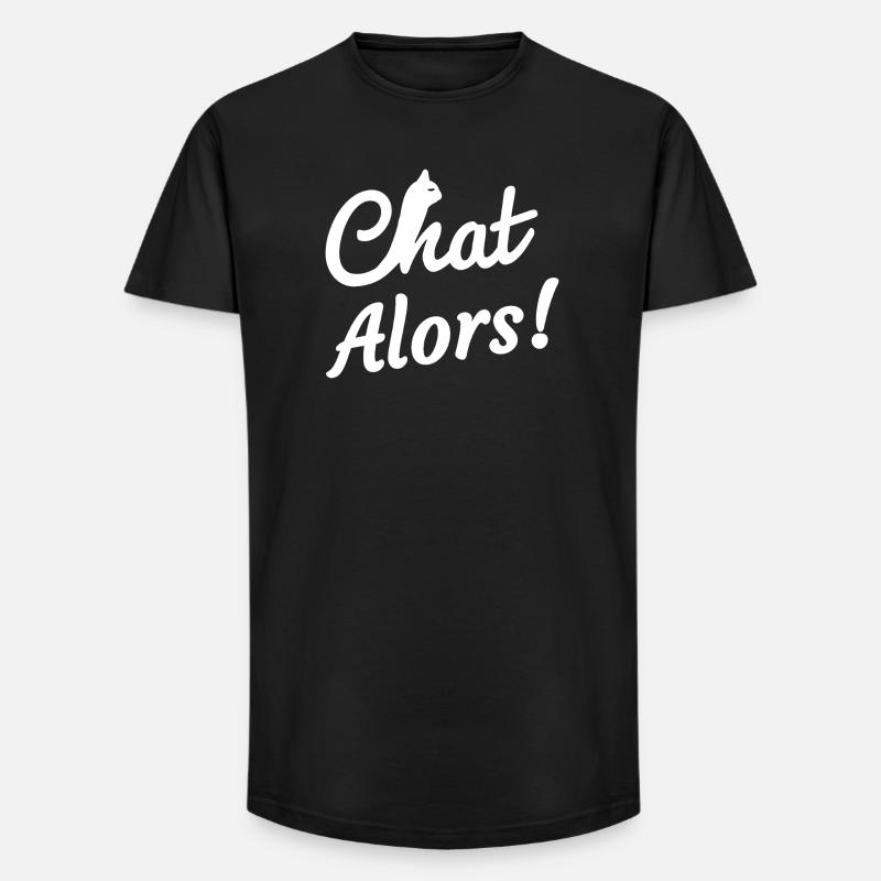 Dann Katze! - Long Fit Männer T-Shirt - Schwarz
