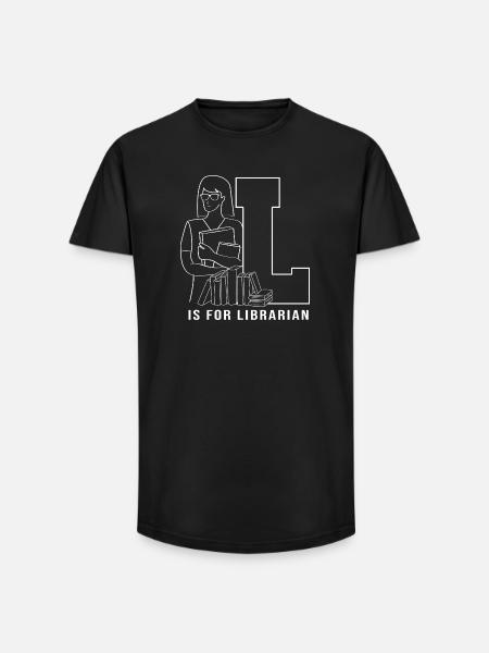 Bookworm Library Reading - Long Fit Men's T-Shirt - black