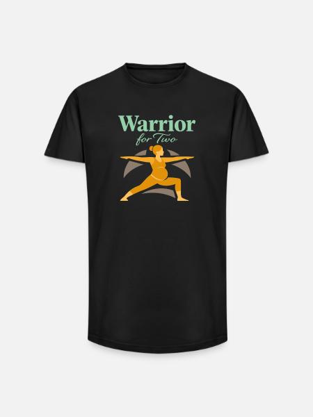 Vorgeburtliches Yoga Werdende Mutter - Long Fit Männer T-Shirt - Schwarz
