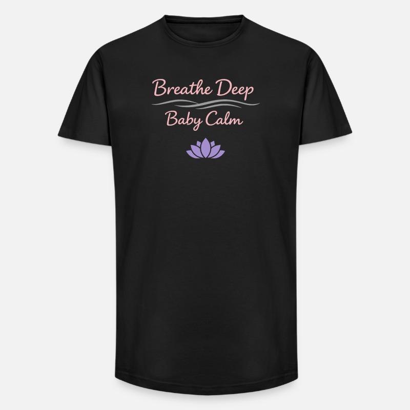 Vorgeburtliches Yoga Werdende Mutter - Long Fit Männer T-Shirt - Schwarz