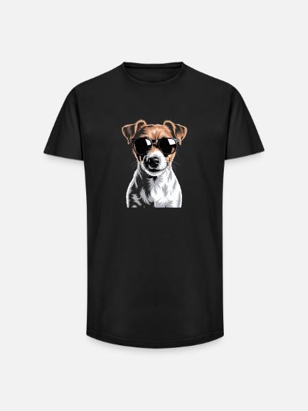 Jack Russell Terrier - Long Fit Men's T-Shirt - black