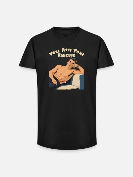 Toni's Fanclub - Long Fit Men's T-Shirt - black