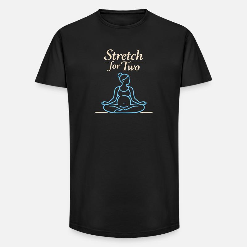 Vorgeburtliches Yoga Werdende Mutter - Long Fit Männer T-Shirt - Schwarz