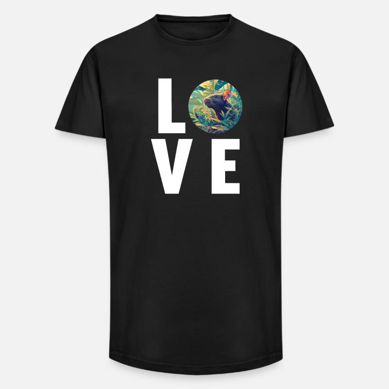 Ratten Ratte - Long Fit Männer T-Shirt - Schwarz