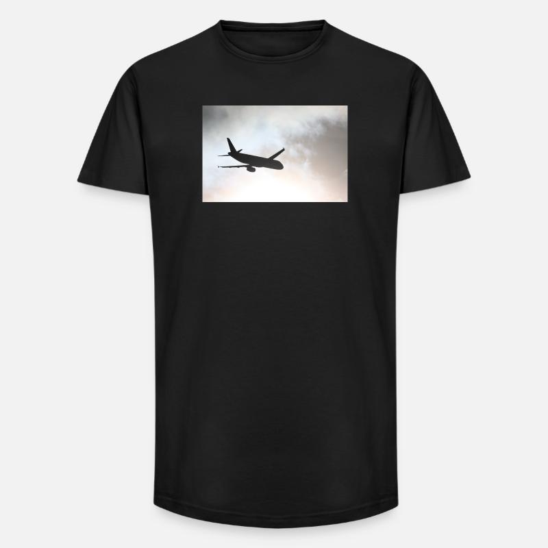 Das Phantom am Himmel - Long Fit Männer T-Shirt - Schwarz