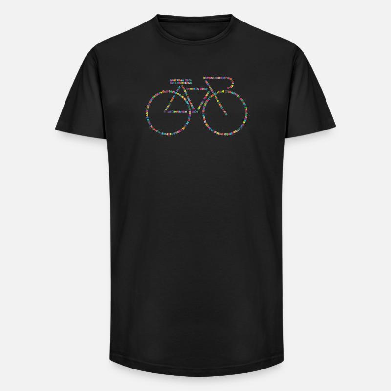 Fahrradsprachen V0 - Long Fit Männer T-Shirt - Schwarz