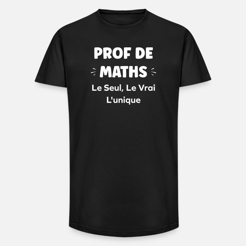 Teacher Maths Unique True - Long Fit Men's T-Shirt - black