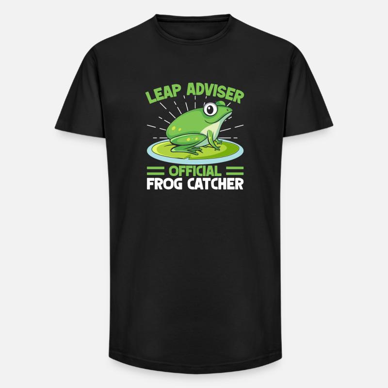 Frog Catcher Leap Adviser Frog - Long Fit Männer T-Shirt - Schwarz