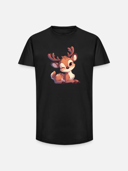 Renne Renne - T-shirt coupe longue homme - noir