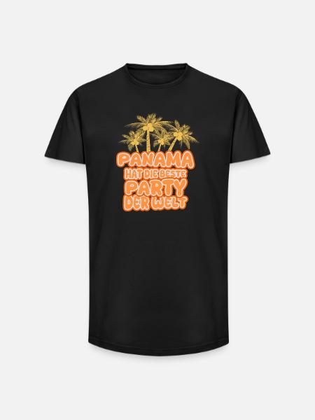 Panama - Long Fit Men's T-Shirt - black