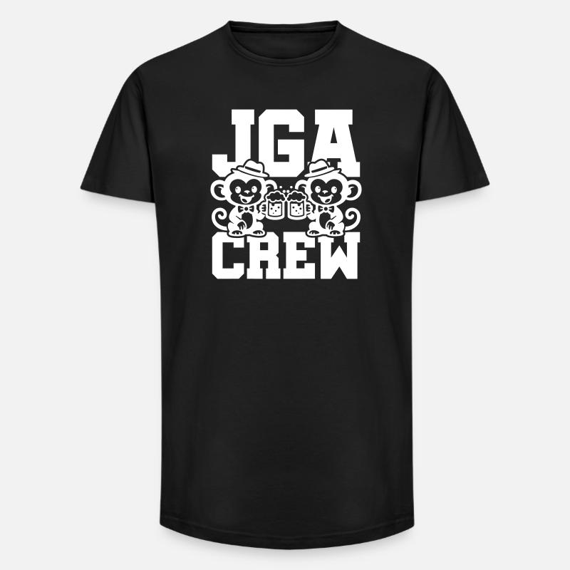 Jga Crew Junggesellenabschied Affe - Long Fit Männer T-Shirt - Schwarz
