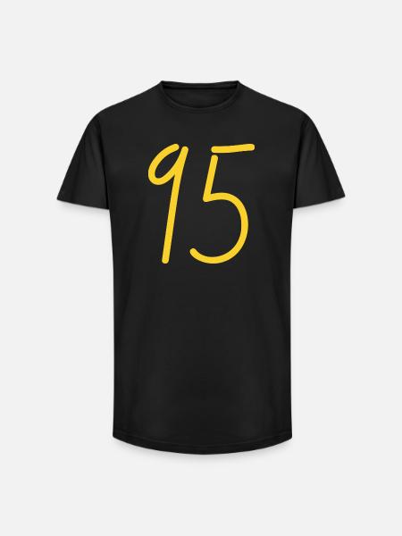 95 - T-shirt coupe longue homme - noir