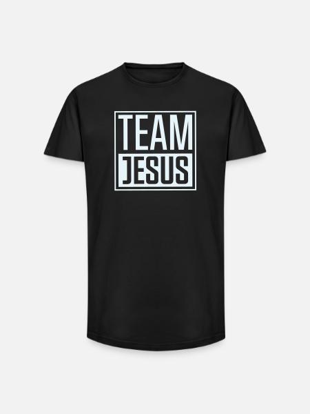 Team Jesus - Long Fit Men's T-Shirt - black