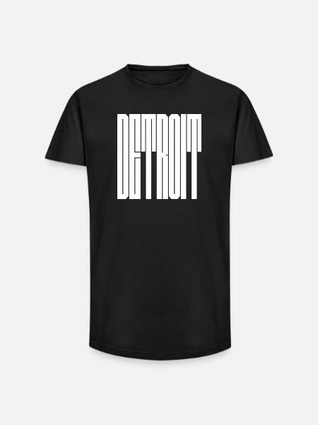 Detroit USA City logo - Long Fit Men's T-Shirt - black