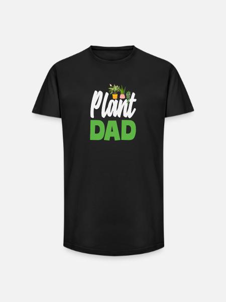 Plant Lover Father Gardening Home Gardener - Long Fit Men's T-Shirt - black