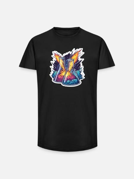 Lab Geek Bildungsquadrantid Meteorstrom-Erlebnis - Long Fit Männer T-Shirt - Schwarz