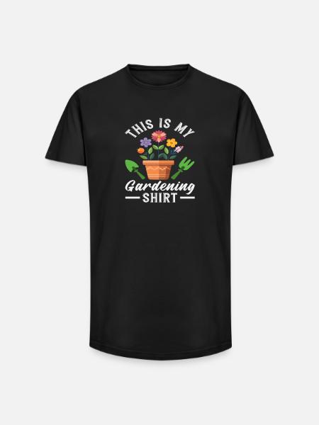 Plant Lover Succulent This is - Long Fit Men's T-Shirt - black