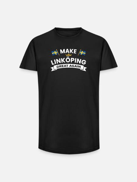 Linköping Stronger cohesion - Long Fit Men's T-Shirt - black