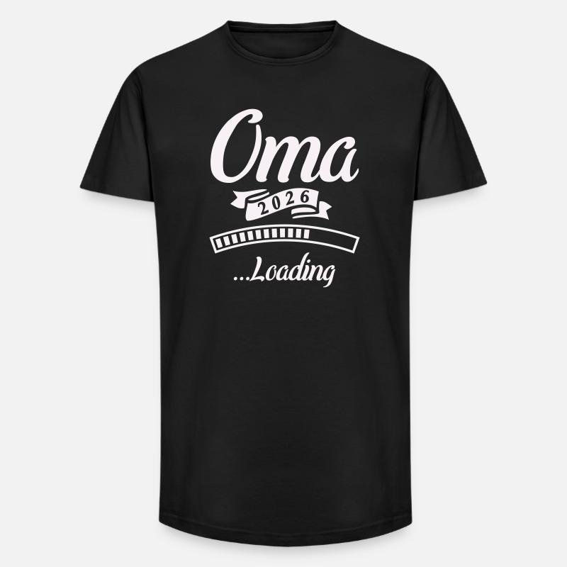 Oma 2026 Loading  - Long Fit Männer T-Shirt - Schwarz