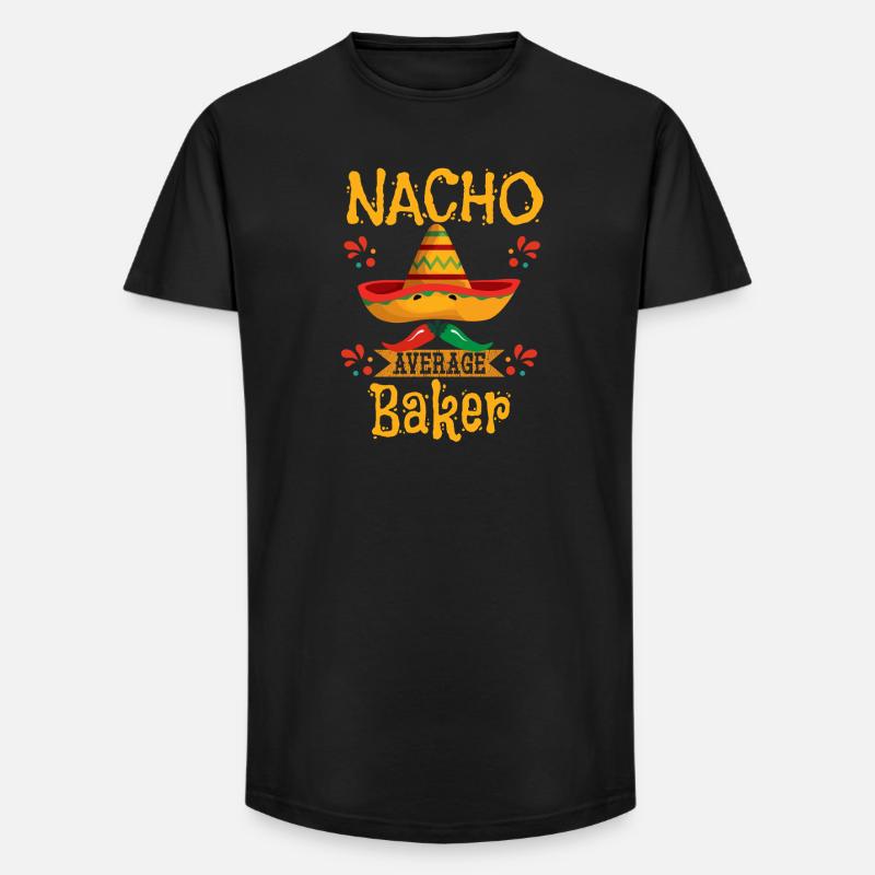 Nacho Average Baker - Long Fit Men's T-Shirt - black
