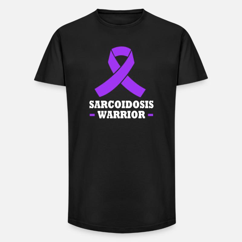 Sarkoidose - Long Fit Männer T-Shirt - Schwarz