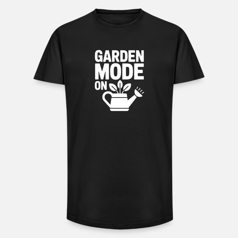 Garden Mode On Gartenmodus An Gärtner - Long Fit Männer T-Shirt - Schwarz