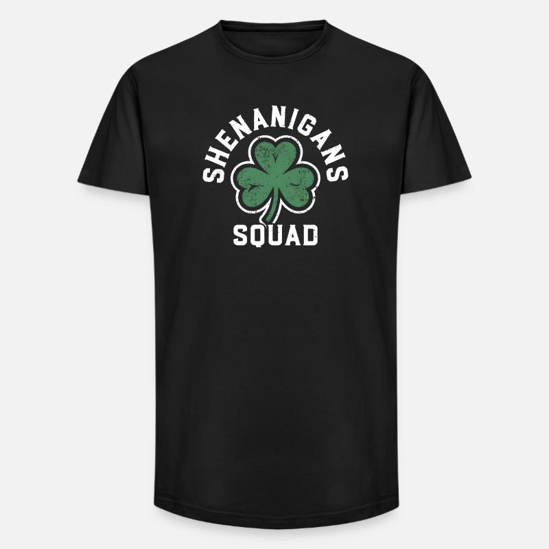 Shenanigans-Team Shamrock Tee - Long Fit Männer T-Shirt - Schwarz