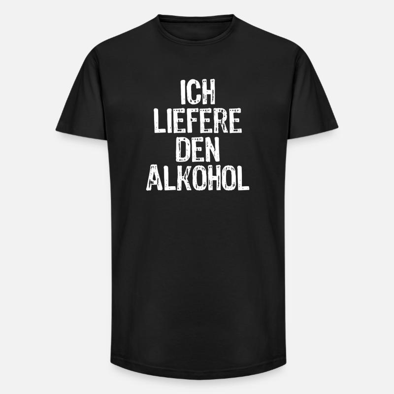Ich liefere den Alkohol - Long Fit Männer T-Shirt - Schwarz