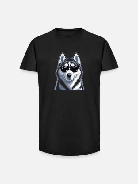 Husky - Long Fit Men's T-Shirt - black