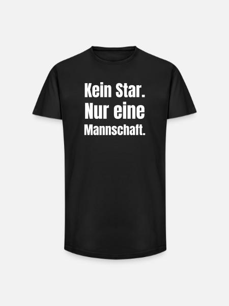 No star, just a team, - Long Fit Men's T-Shirt - black