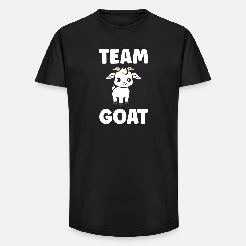 Team Ziegen-Süße Illustration - Long Fit Männer T-Shirt - Schwarz