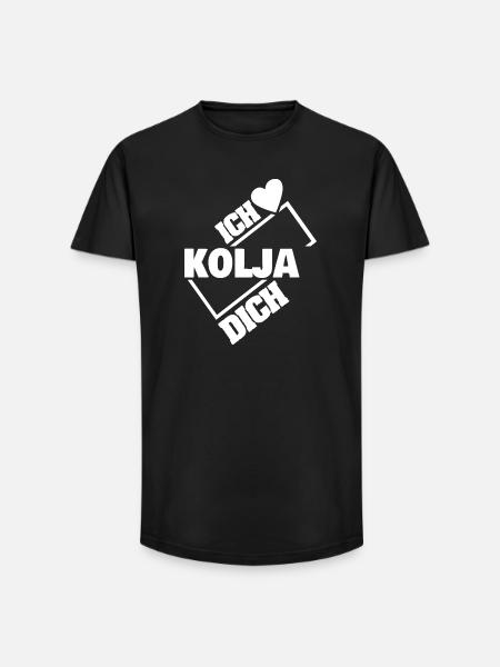 Gift for Kolja - Long Fit Men's T-Shirt - black