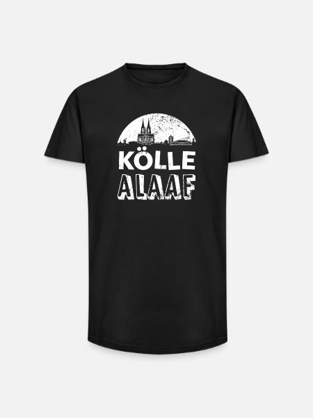 Köln Alaaf Silhouette - Long Fit Männer T-Shirt - Schwarz