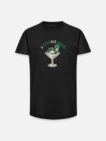 Ein Tini-bisschen irischer St. Patrick's Day - Long Fit Männer T-Shirt - Schwarz