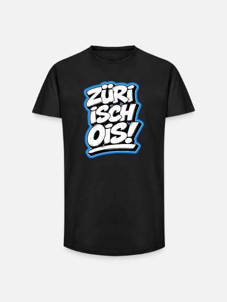 Zueri isch ois Graffiti - Long Fit Männer T-Shirt - Schwarz