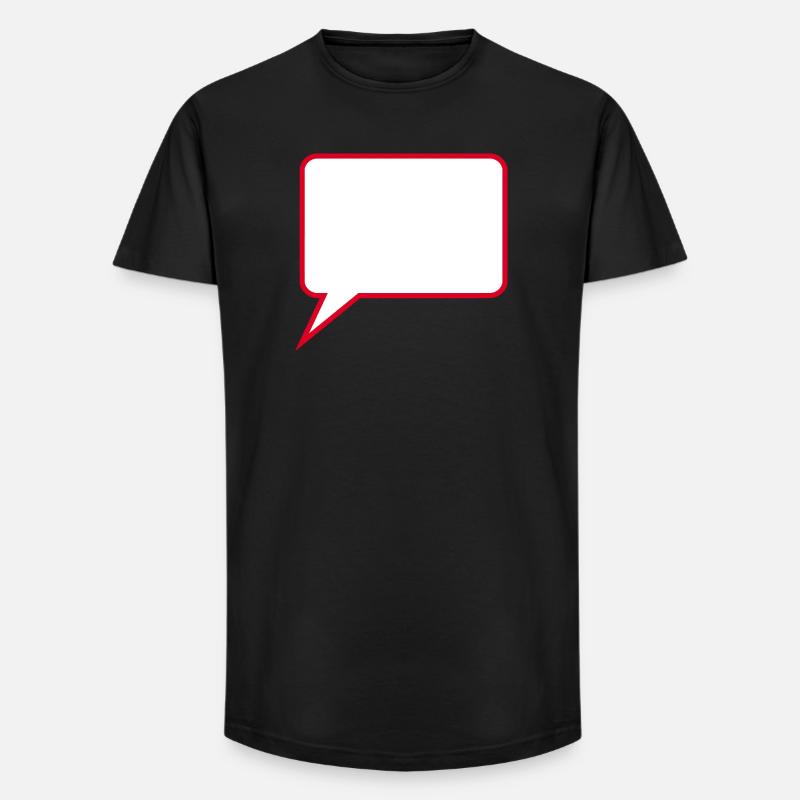 Sprechblase Comic selbst gestalten personalisieren - Long Fit Männer T-Shirt - Schwarz