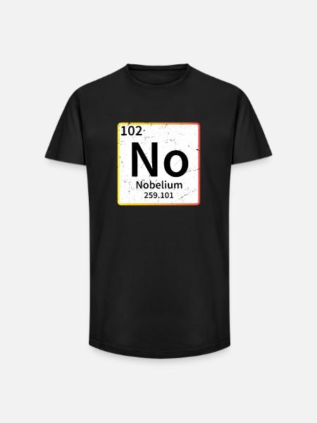 no chemistry periodic table - Long Fit Men's T-Shirt - black