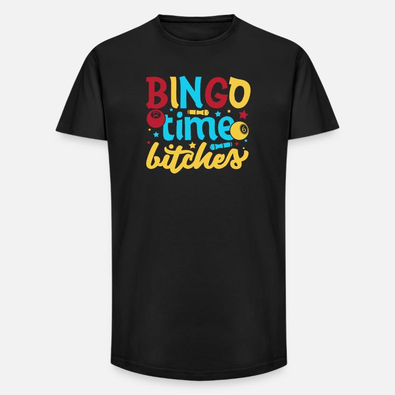 Bingo Game Bingo Time Bitches Bingo - Long Fit Männer T-Shirt - Schwarz