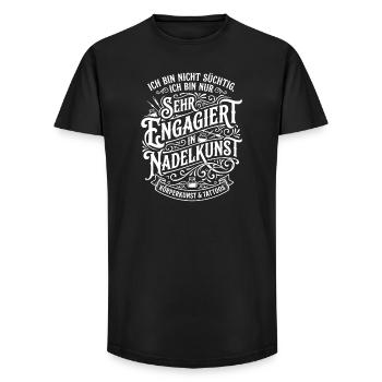 Engaged in Nadell art - Long Fit Men's T-Shirt - black - Front - AI Model Male 185 light (185cm)