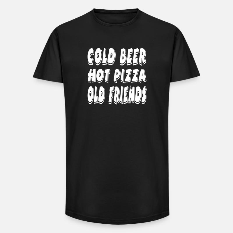 Bier - Long Fit Männer T-Shirt - Schwarz