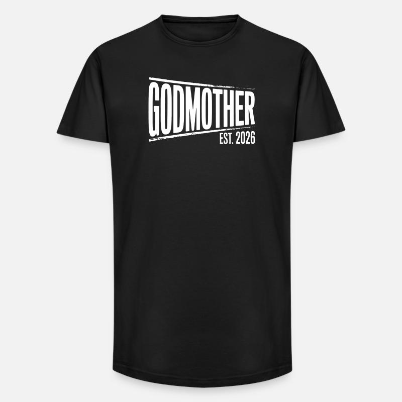 Gottmutter Est.2026 Grafik - Long Fit Männer T-Shirt - Schwarz